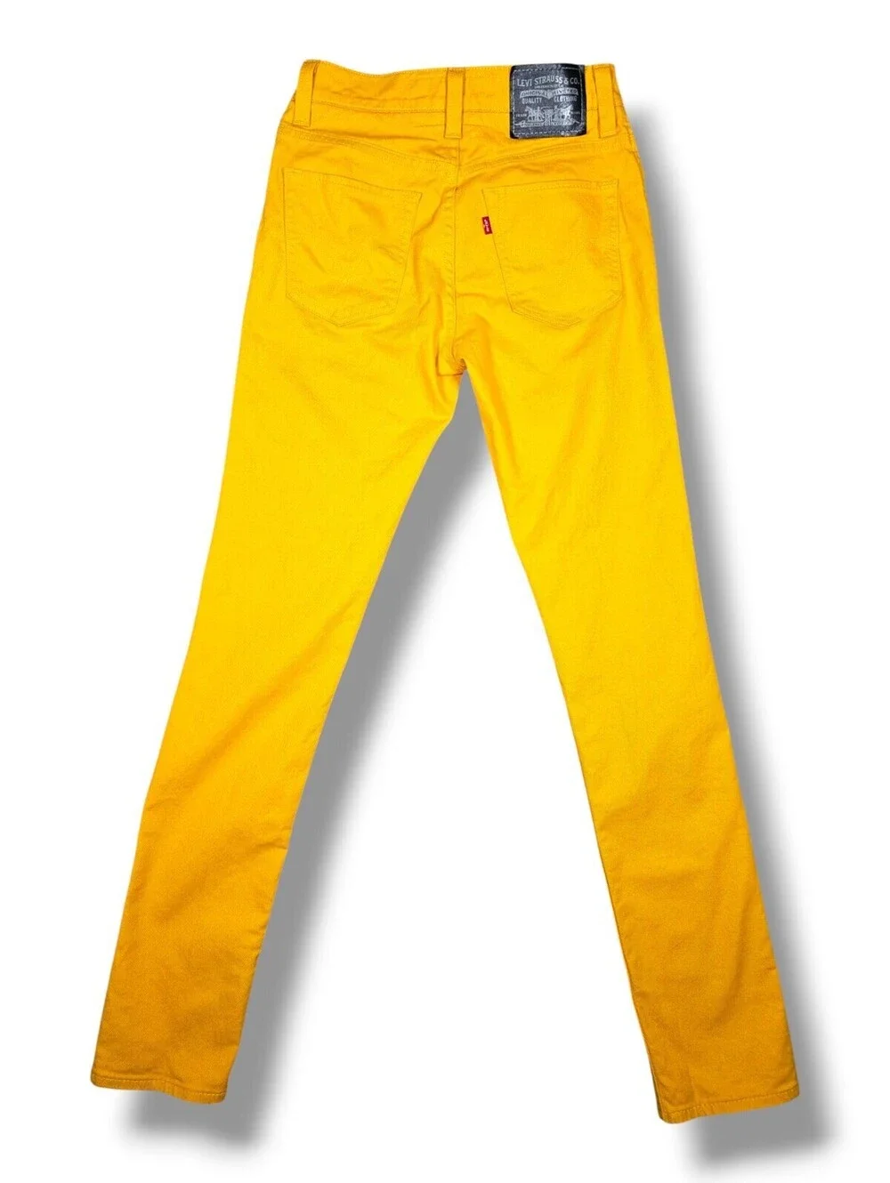 Levi's 510 Mustard Yellow Denim Skinny Jeans Y2K 2000s Punk Emo Skate Alt 30x32